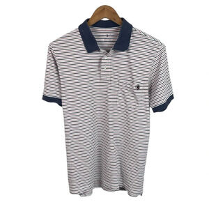 PO655 Mens Southern Proper Preppy Striped Pocket Polo Shirt M